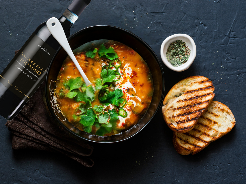 🍷Con questo freddo, zuppa. Maquale vino? ❄️