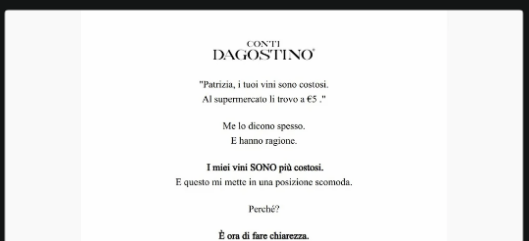 I miei vini sono costosi. E non mi scuso 🍷