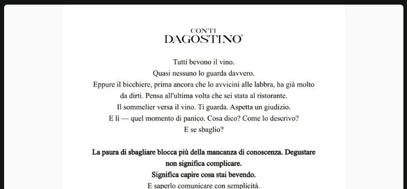 🍷👀Stai bevendo il vino. Ma lo stai guardando davvero?