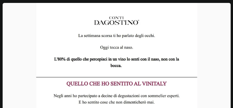 🍷 Il naso non mente. Ma qualcuno lo usa per fare teatro.