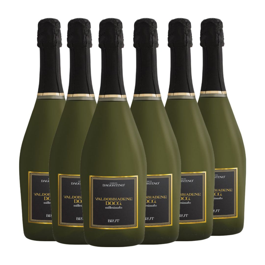 6 bottiglie di Valdobbiadene Prosecco Superiore D.O.C.G. Brut Millesimato 2023